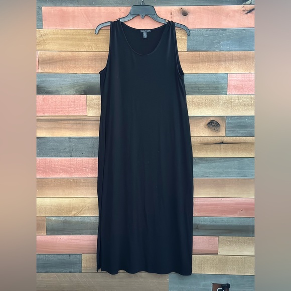 Stretch Jersey Knit Round Neck Dress - Picture 3 of 5